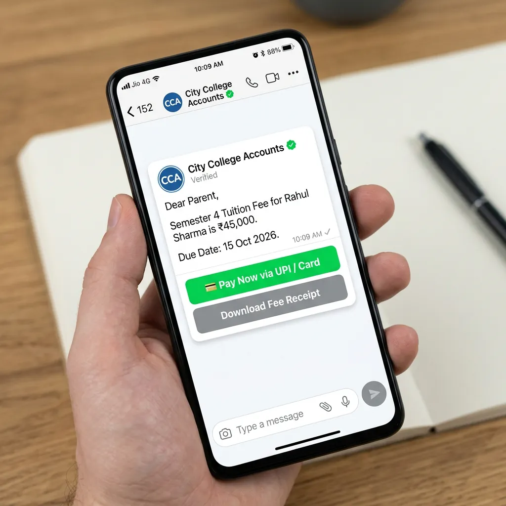 Fee reminder and cart reminder WhatsApp templates